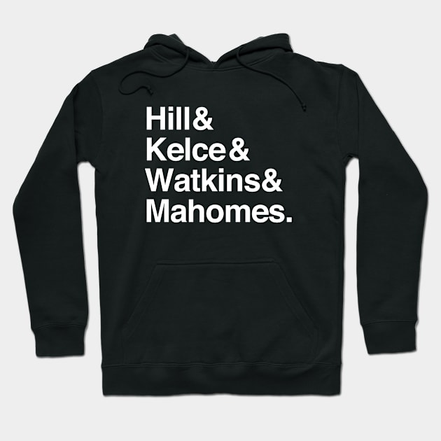 Hill Kelce Watkins and Mahones Hoodie by Periaz